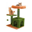 Imagen de Rascador Para Gato LILI MASCOTA 2 Pisos Verde y Naranja