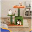 Imagen de Rascador Para Gato LILI MASCOTA 2 Pisos Verde y Naranja