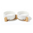 Imagen de Plato Doble M-PETS Cerámica 2x850 ml Blanco