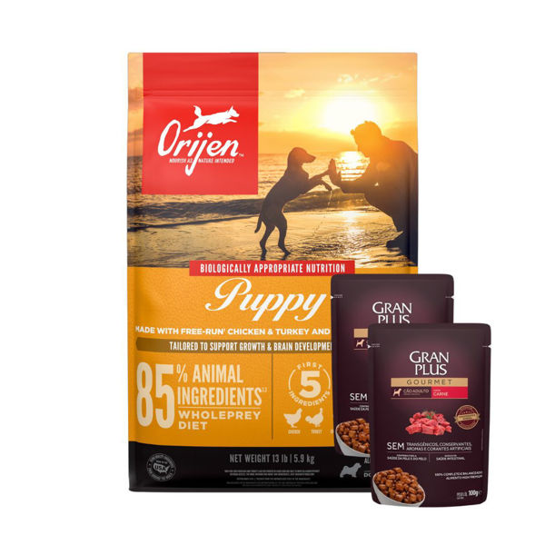 Imagen de Alimento ORIJEN Perro Cachorro 10.6 kg + 2 Salsas