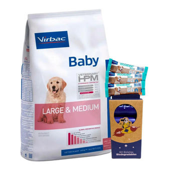 Imagen de Alimento VIRBAC HPM Perro Cachorro Raza Mediana y Grande 12 kg + Regalo