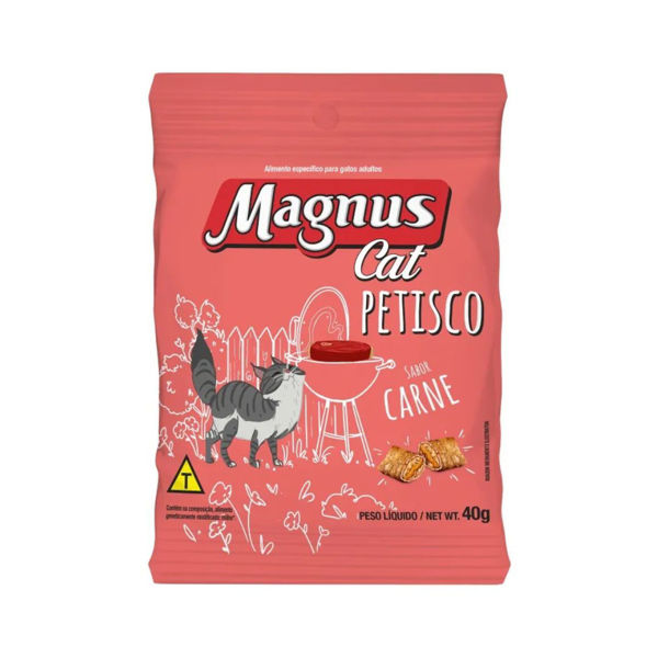 Imagen de Snack Galletas MAGNUS CAT Petisco Sabor Carne 40 grs