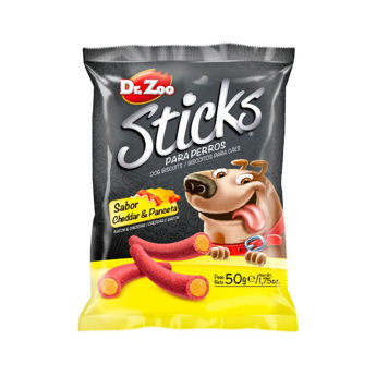 Imagen de Snack Para Perro DR ZOO Sticks Sabor Cheddar y Panceta 50 gr - 1 Unidad