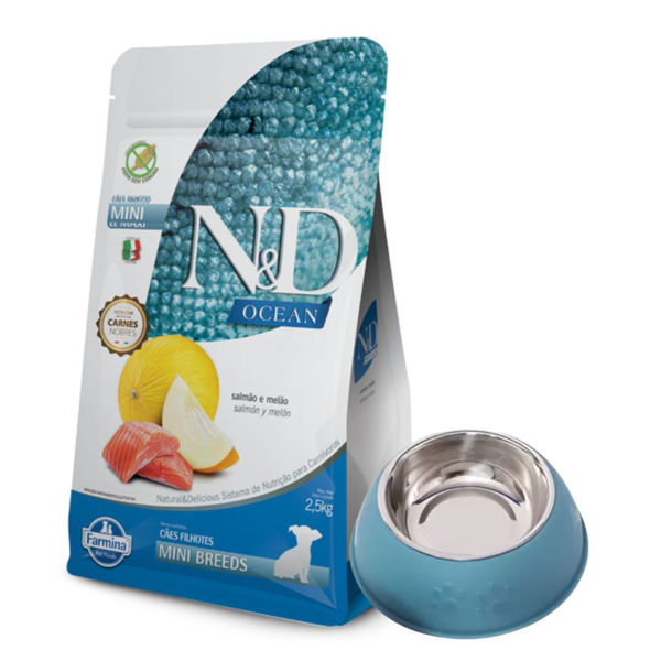 Imagen de Alimento NYD Perro Ocean Cachorro Raza Pequeña Sabor Salmón 2,5 kg + Regalo