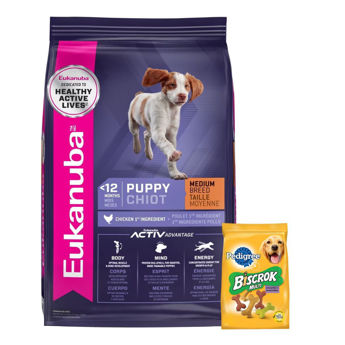 Imagen de Alimento EUKANUBA Perro Cachorro Raza Mediana 15 kg + Regalo