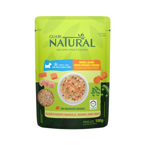 Imagen de Snack Salsa GUABI Natural Perro Pollo Salmón y Vegetales 100 g