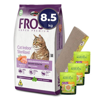Imagen de Alimento FROST Gato Cat Indoor Castrado 7,5 kg + 1 kg + Regalo