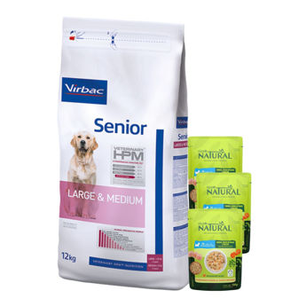 Imagen de Alimento VIRBAC HPM Perro Senior Raza Mediana y Grande 12 kg + Regalo