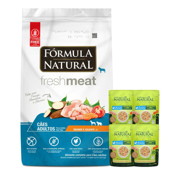 Imagen de Alimento FORMULA NATURAL Perro Fresh Meat Adulto Raza Grande 12 kg + Regalo