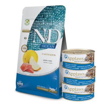 Imagen de Alimento NYD Ocean Gato Adulto Castrado 7,5 kg + Regalo