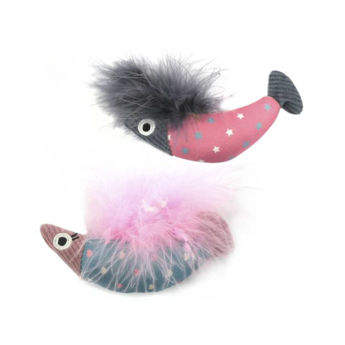 Imagen de Juguete Para Gato ANIMAL PLANET Pez Con Plumas
