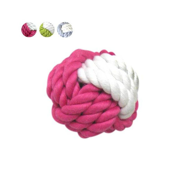 Imagen de Juguete Para Perro ANIMAL PLANET Pelota Cuerda 6 cm
