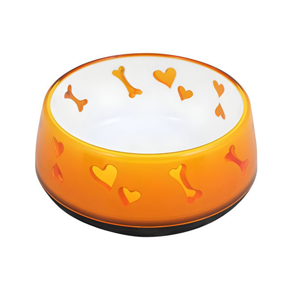Imagen de Comedero Para Perro AFP Plato Amoroso Naranja