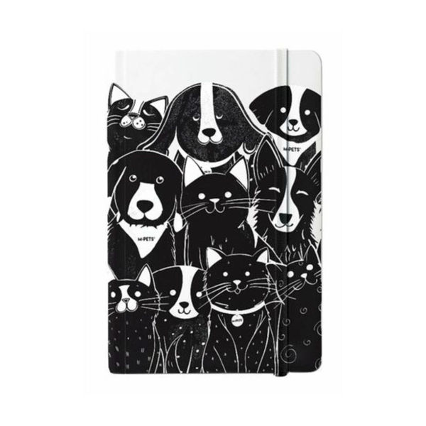 Imagen de Cuaderno De Notas M-PETS Petjoy Mascotas Blanco y Negro