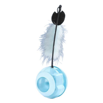 Imagen de Juguete Para Perro ELITE Pelota Giratoria Con Pluma