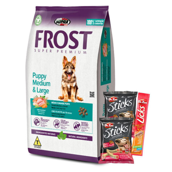 Imagen de Alimento FROST Perro Cachorro Raza Grande 15 + 2 kg + Regalo