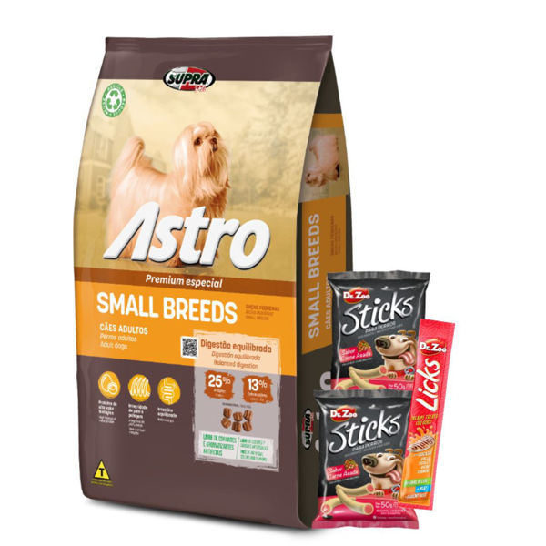 Imagen de Alimento ASTRO Perro Adulto Raza Pequeña Small Breeds 14 kg + Regalo