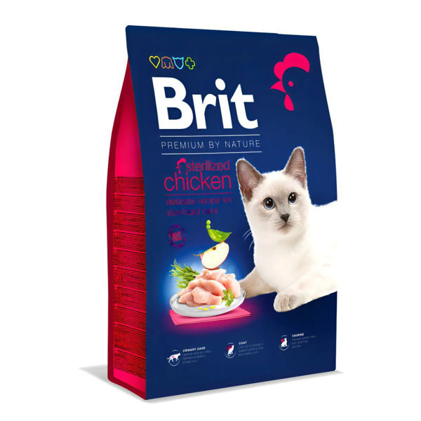 Imagen de Alimento BRIT Gato Adulto Castrado Pollo 8 Kg
