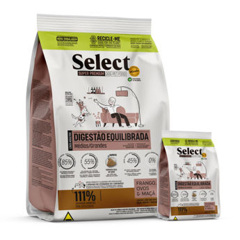 Imagen de Alimento SELECT BY MONELLO Digestión Equiilbrada Perro Adulto Raza Mediana y Grande 7 kg + Regalo