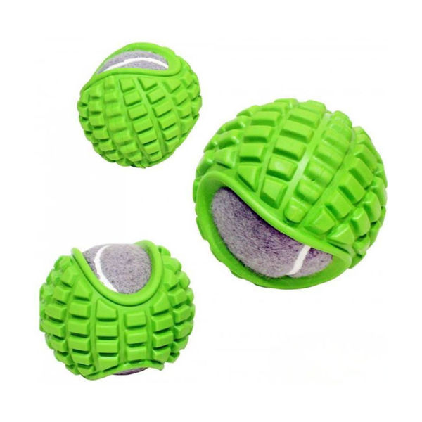 Imagen de Juguete Para Perro PAWISE Pelota TPR Con Pelota De Tenis
