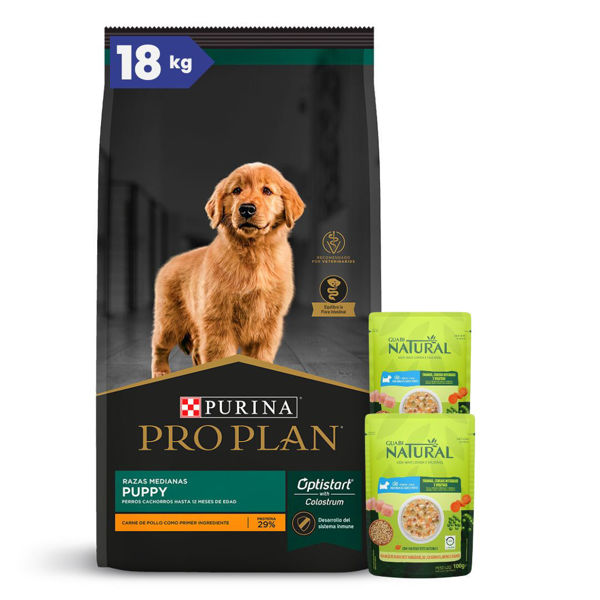 Imagen de Alimento PROPLAN Perro Cachorro Raza Mediana 15 + 3 kg + Regalo