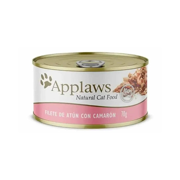 Imagen de Alimento Húmedo Lata APPLAWS Gato Filete Atún Camarón 70 grs