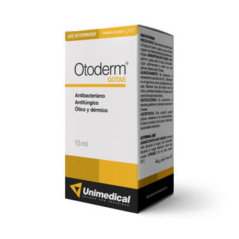 Imagen de Solución Ótica y Dermatologica OTODERM Perros Y Gatos 15 ml