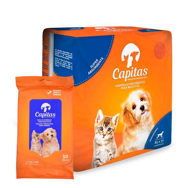 Imagen de Pañales CAPITAS de Entrenamiento para Perros 50 Uni + Regalo