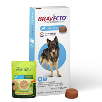 Imagen de Antipulgas y Garrapatas BRAVECTO 20 a 40 kg - 1 Comprimido + Regalo