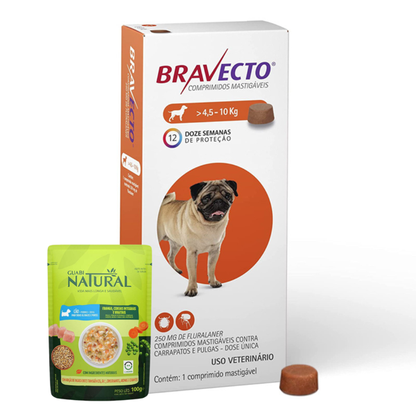 Imagen de Antipulgas y Garrapatas BRAVECTO 4.5 a 10 kg - 1 Comprimido + Regalo