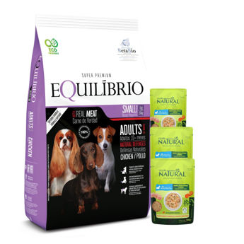 Imagen de Alimento EQUILIBRIO Perro Adulto Raza Pequeña 7,5 kg + Regalo