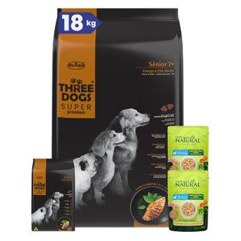 Imagen de Alimento THREE DOGS Perro Super Premium Senior 15 + 2 kg + Regalo