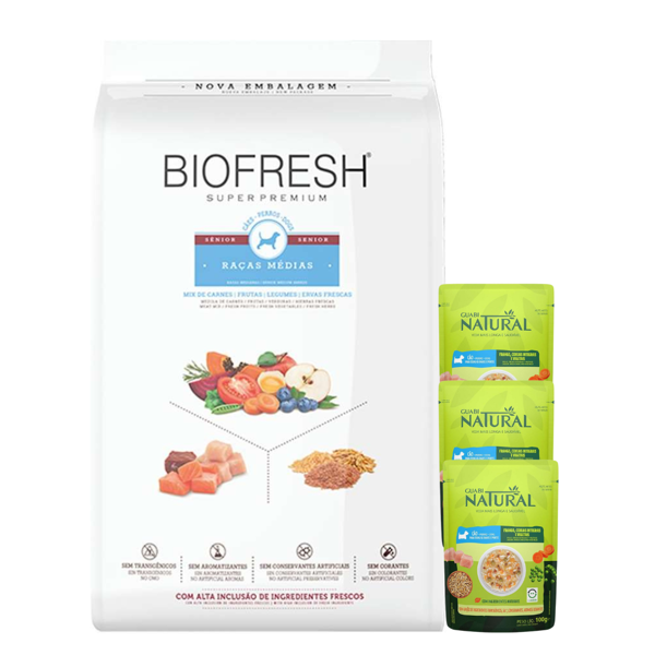 Imagen de Alimento BIOFRESH Perro Senior Raza Mediana 10 kg + Regalo