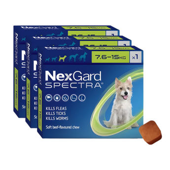Imagen de Antiparasitario Interno y Externo NEXGARD SPECTRA 7 a 15 kg - 3 Comprimidos