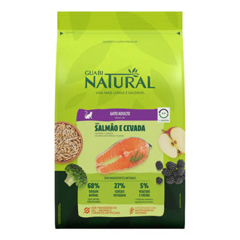 Imagen de Alimento GUABI Natural Gato Adulto Salmón y Cebada 1,5 Kg