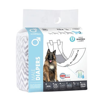 Imagen de Pañales Para Perro M-PETS Diapers Macho Talle XXL - 12 Unidades