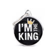 Imagen de Chapita Identificatoria MY FAMILY Im The King Talle M