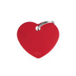 Imagen de Chapita Identificatoria MY FAMILY Corazón Aluminio Rojo