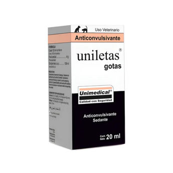 Imagen de Gotas UNILETAS Anticonvulsivantes 20 ml