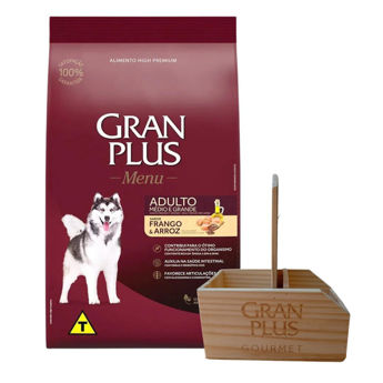 Imagen de Alimento GRANPLUS Perro Adulto Sabor Pollo y Arroz Raza Mediana y Grande 20 kg + Regalo