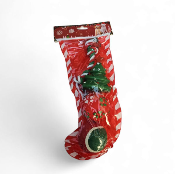 Imagen de Kit Juguetes Para Mascotas NAVIDAD Bota