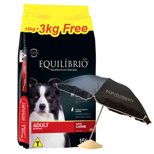 Imagen de Alimento EQUILIBRIO Perro Adulto Sabor Carne Todas las Razas 15 + 3 kg + Regalo