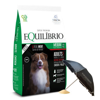 Imagen de Alimento EQUILIBRIO Perro Adulto Raza Mediana 15 kg + 3 kg + Regalo