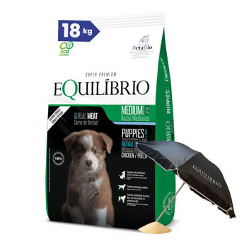 Imagen de Alimento EQUILIBRIO Perro Cachorro Todas Las Razas 15 + 3 kg + Regalo