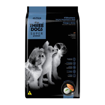 Imagen de Alimento THREE DOGS Super Premium Cachorro Raza Pequeña 1Kg