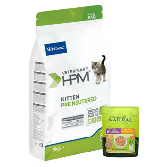 Imagen de Alimento VIRBAC HPM Gato Cachorro Baby No Castrado 3 kg + Regalo