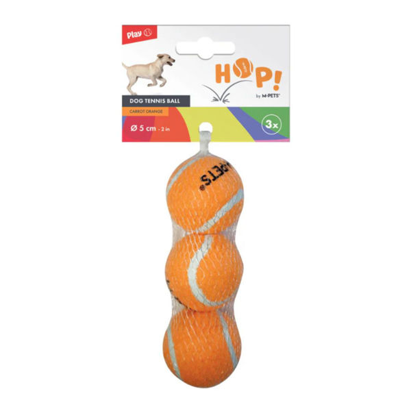 Imagen de Juguete Para Perro M-PETS Pelota De Tennis Hop 5 cm - 3 Unidades