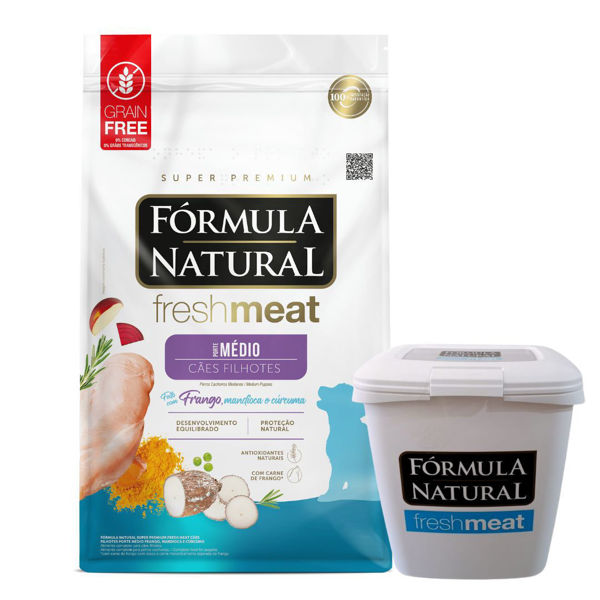 Imagen de Alimento FORMULA NATURAL Perro Fresh Meat Cachorro Raza Mediana 12 kg + Regalo