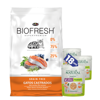 Imagen de Alimento BIOFRESH Gato Castrado 7,5 kg + Regalo