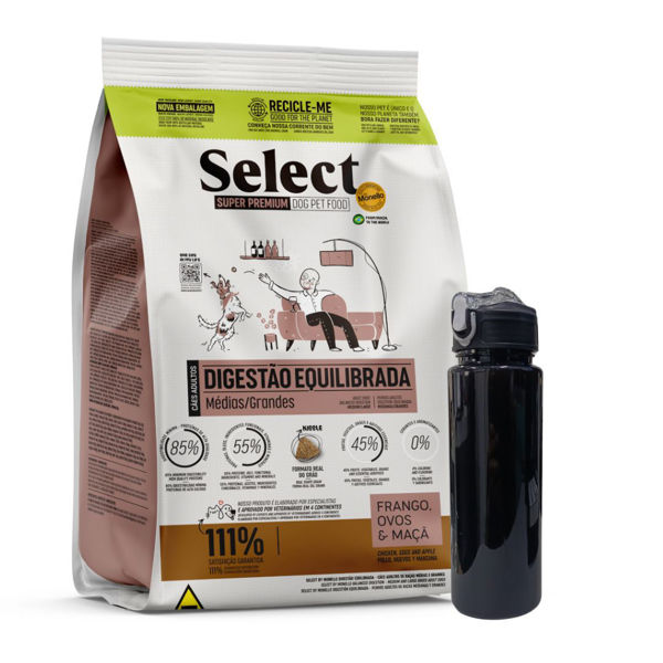 Imagen de Alimento SELECT BY MONELLO Digestión Equiilbrada Perro Adulto Raza Mediana y Grande 7 kg + Regalo